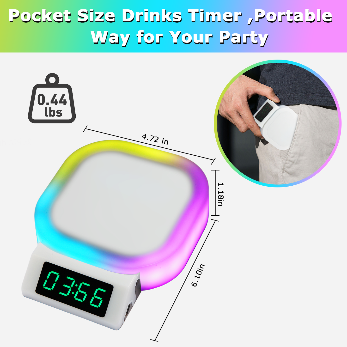 HEBEERNEW chug timer speed drink timer record set with classic beer snorkel a great gifts for your friend