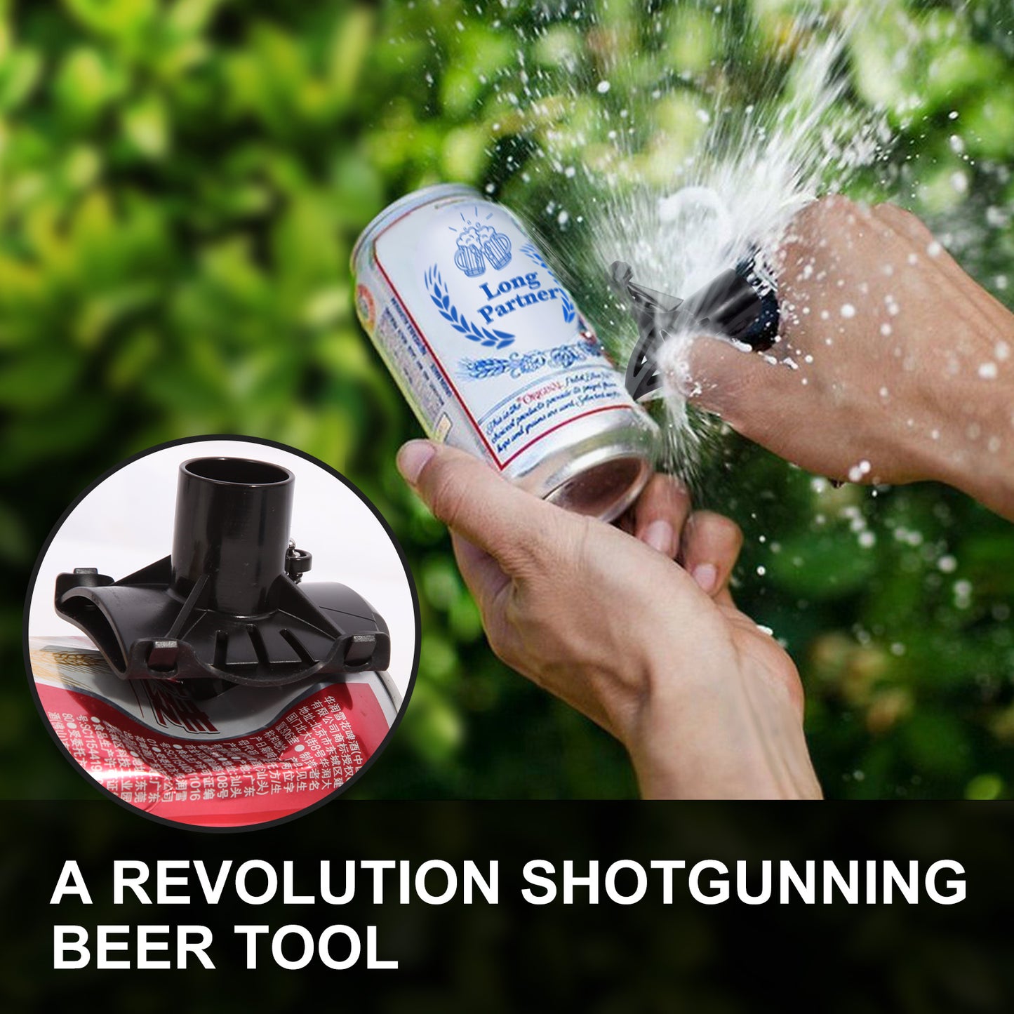 HEBEERNEW Black plastic keychain bottle opener drinking shotgun beer tool perfect for spring party tailgate