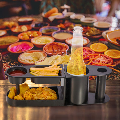 HEBEERNEW Snacks holder couch tray with can beer holder father day gift snacks container with drinks