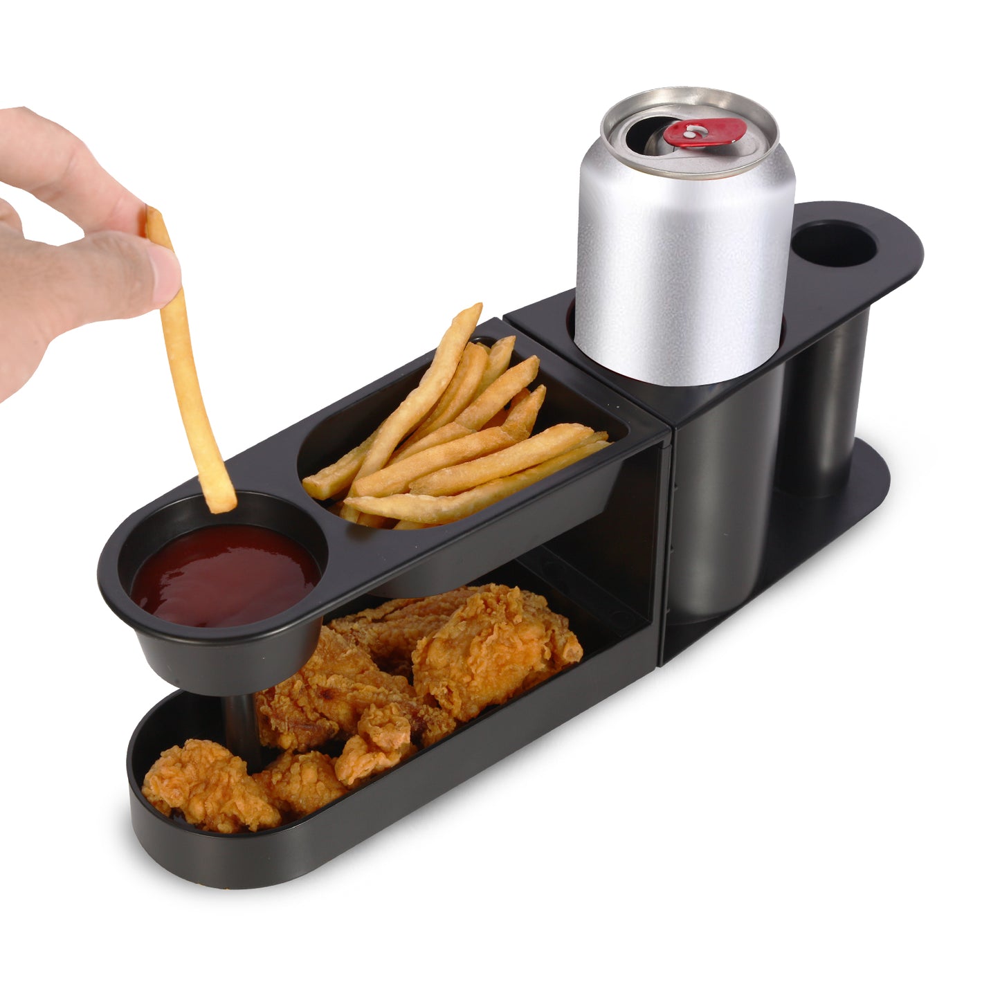 HEBEERNEW Snacks holder couch tray with can beer holder father day gift snacks container with drinks