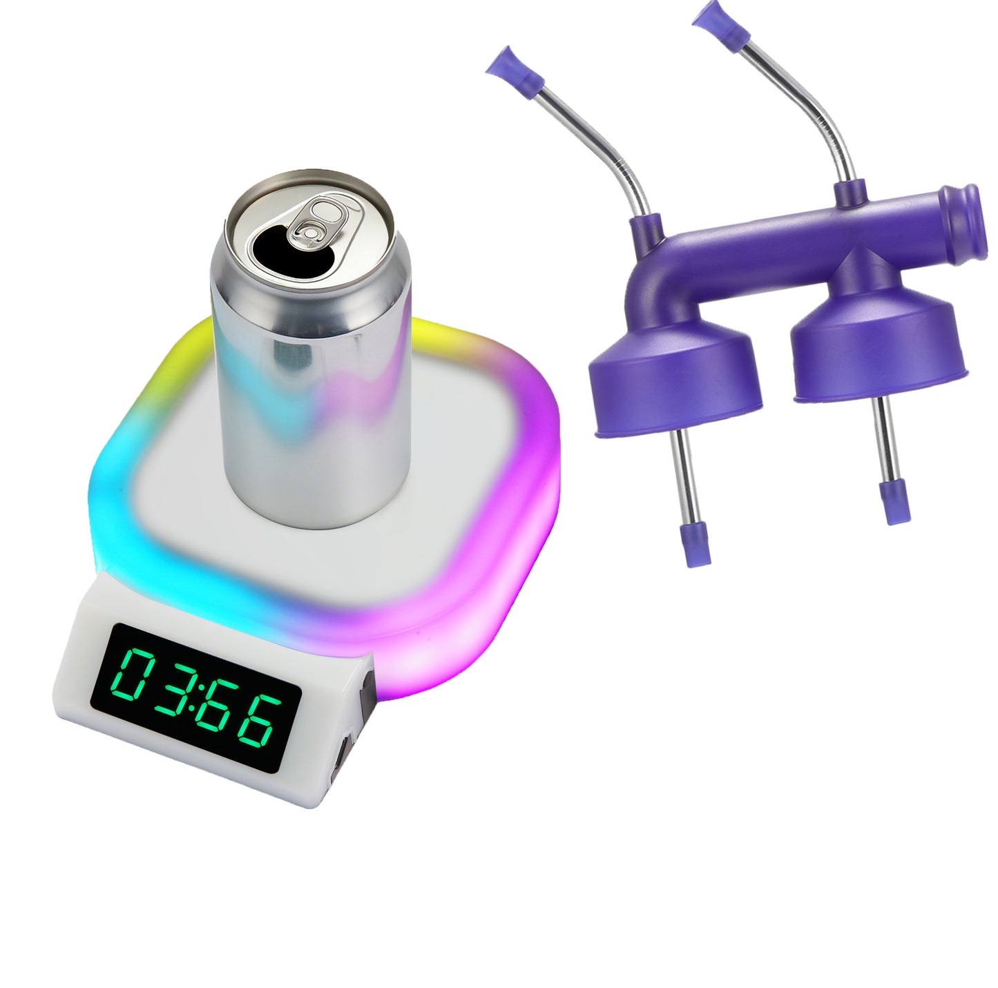 HEBEERNEW chug timer speed drink timer record set with classic beer snorkel a great gifts for your friend