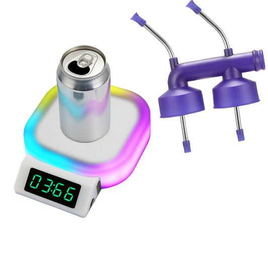 HEBEERNEW chug timer speed drink timer record set with classic beer snorkel a great gifts for your friend