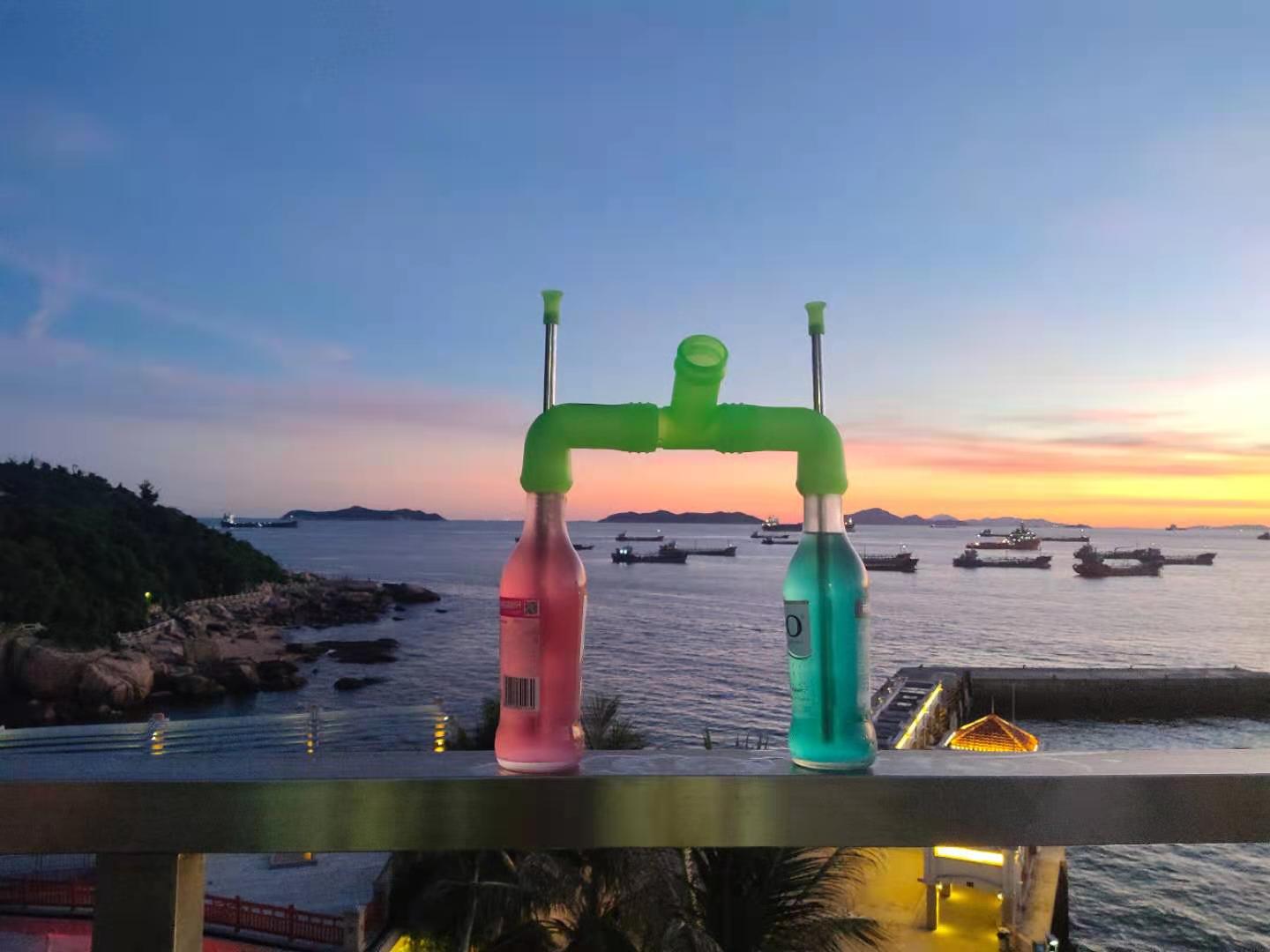 HEBEERNEW 29cm straight straw beer snorkel drinking party beverage games