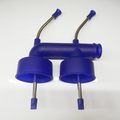 HEBEERNEW DOULE CAN BEER SNORKEL