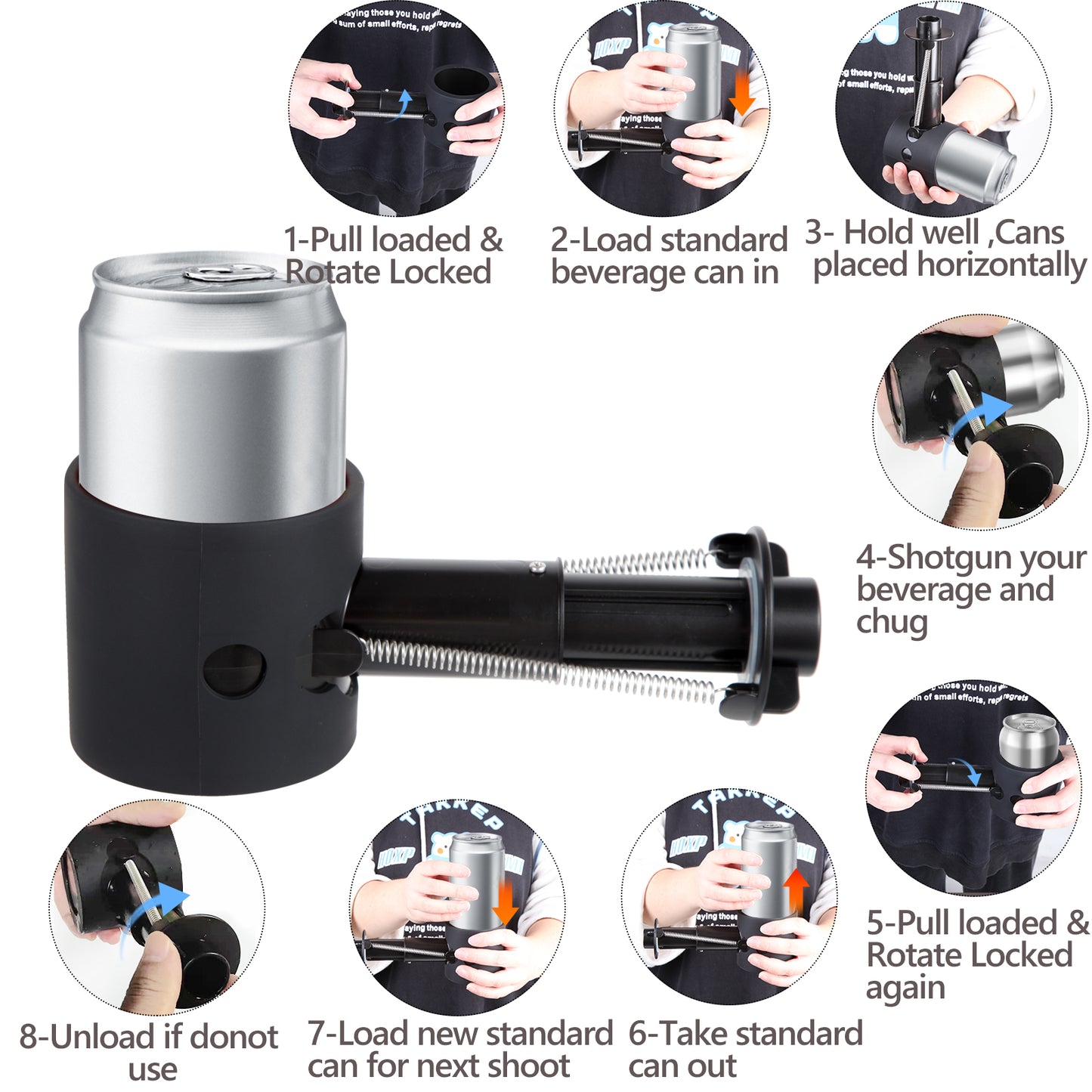 HEBEERNEW shotgun beer tool gadgets beer party new year gifts pregame drinks