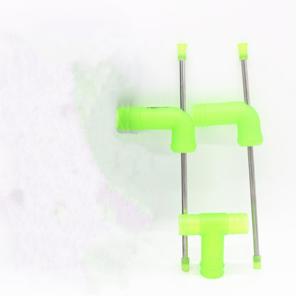 HEBEERNEW COMBO BEER SNORKEL WITH ADAPTER DRINKING TWO BOTTLES BEERS