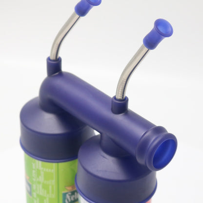 HEBEERNEW DOULE CAN BEER SNORKEL