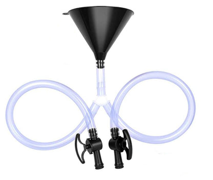 HEBEERNEW Beer Bong Funnel with Valve 2.8 feet Tube Drinking Games Beer Funnel for Music Festivals Parties Beach Entertainment Beer Game