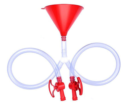 HEBEERNEW Beer Bong Funnel with Valve 2.8 feet Tube Drinking Games Beer Funnel for Music Festivals Parties Beach Entertainment Beer Game