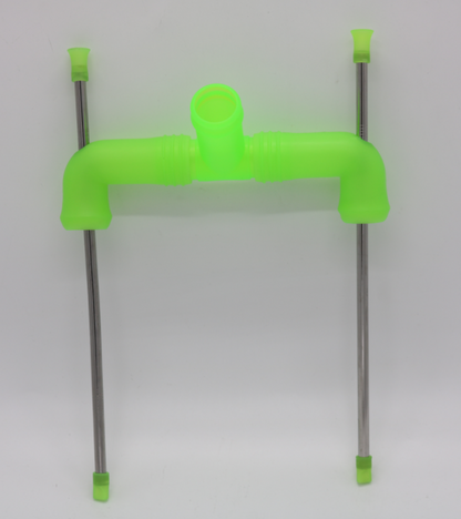 HEBEERNEW COMBO BEER SNORKEL WITH ADAPTER DRINKING TWO BOTTLES BEERS