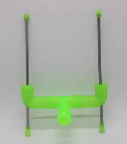 HEBEERNEW COMBO BEER SNORKEL WITH ADAPTER DRINKING TWO BOTTLES BEERS