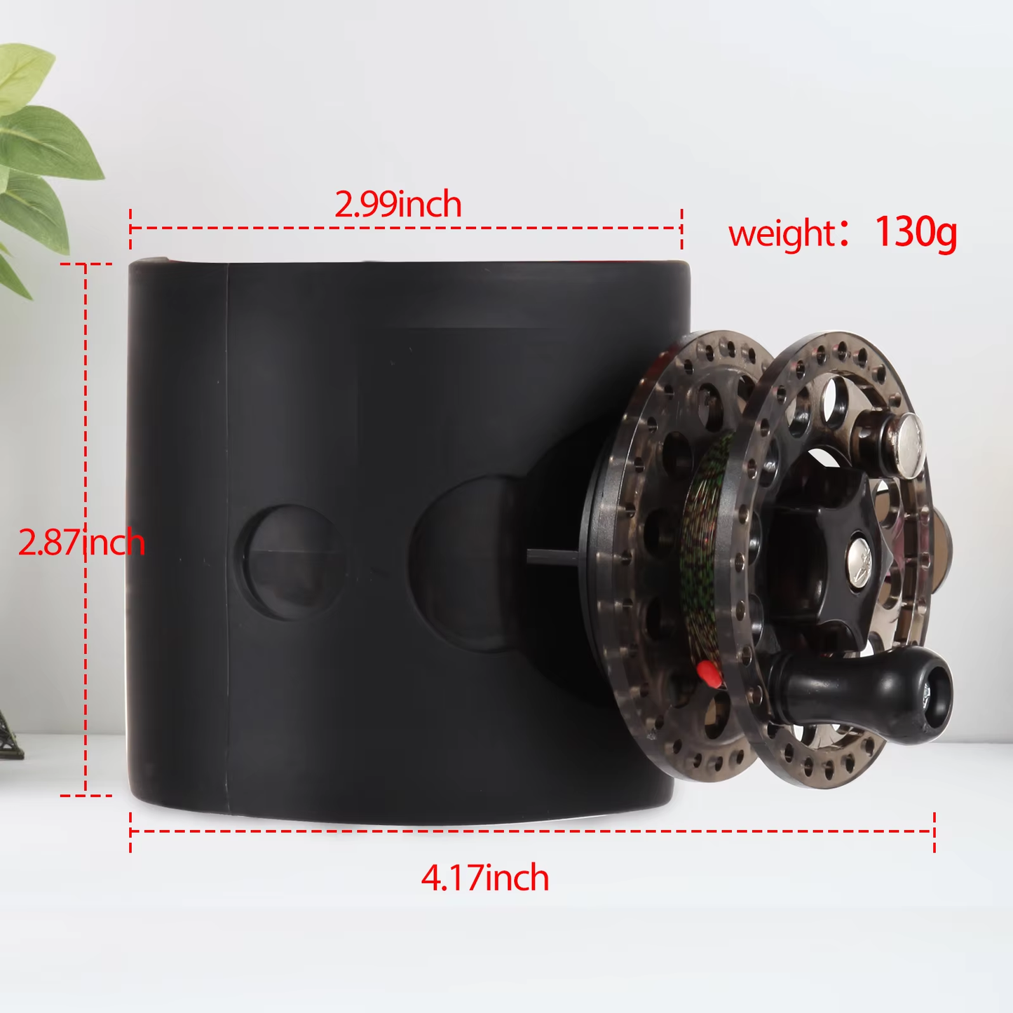 HEBEERNEW CAN HOLDER WITH FISHING WHEEL GREAT GIFT FOR FATHER DAYS