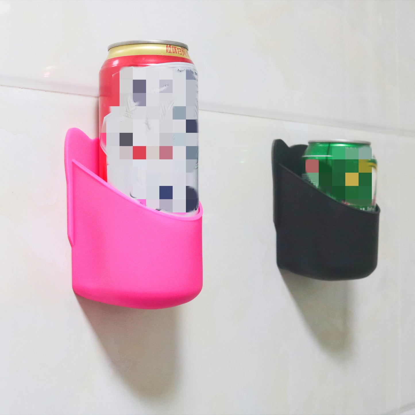 HEBEERNEW silicone shower beer holder bottles glasses cans rack for home girls gifts pink