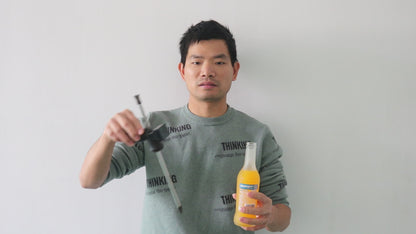 HEBEERNEW 29cm straw timer beer snorkel LED record your seconds chugging party