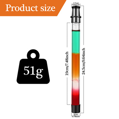 HEBEERNEW Portable take shots tube straw Shot Holder for Drinks Chasers 1OZ Black Shot Straw