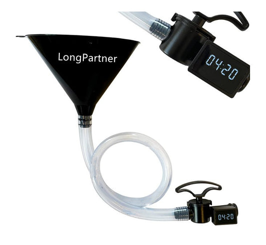 HEBEERNEW Beer Bong Funnel with timer valve Party Drinking Gift Speed Funnels Drinking