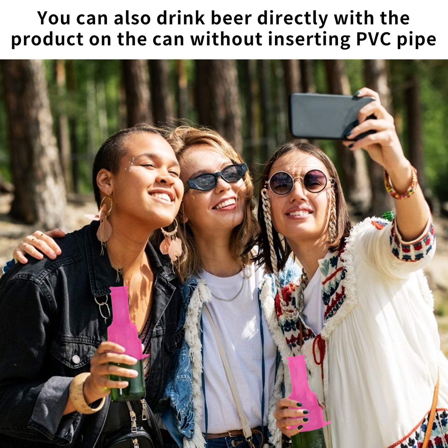 HEBEERNEW Beer Bong Funnel Portable Beer Shotgun Toll for Parties Can Drinking Straw for Beer, Soda, Drinks Great Beer Shotgunning Tool with Key