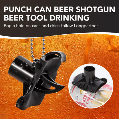 HEBEERNEW Black plastic keychain bottle opener drinking shotgun beer tool perfect for spring party tailgate